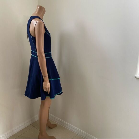 NEW Adelyn Rae Fit-and-Flare Navy Blue Dress S - Picture 7 of 12